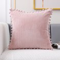 thumbnail image 1 of Yidarton 45*45CM Pillowcase Corduroy Straight Hair Ball Pillow Case Sofa Waist, 1 of 6