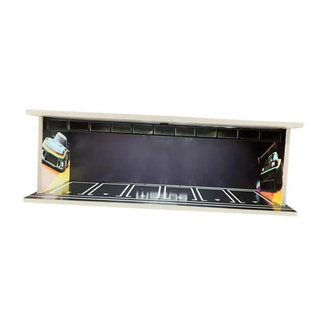 Bunblic 1/64 Model Car Display Case Simulation Parking Lot,Showcase Protection Vehicle Model Case for Sports Car Alloy Car Collectors E