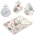 thumbnail image 3 of Yayeee Dish Drying Mat for Kitchen Counter 16"x18" Microfiber Absorbent Pad, Nordic Christmas House, 3 of 7