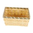 thumbnail image 3 of Food Serving Basket Bread Basket Snacks Egg Sundries Multipurpose Storage Basket Bamboo Storage Bin for Countertops Office Bathroom Cabinets 19cmx19cmx7cm, 3 of 9