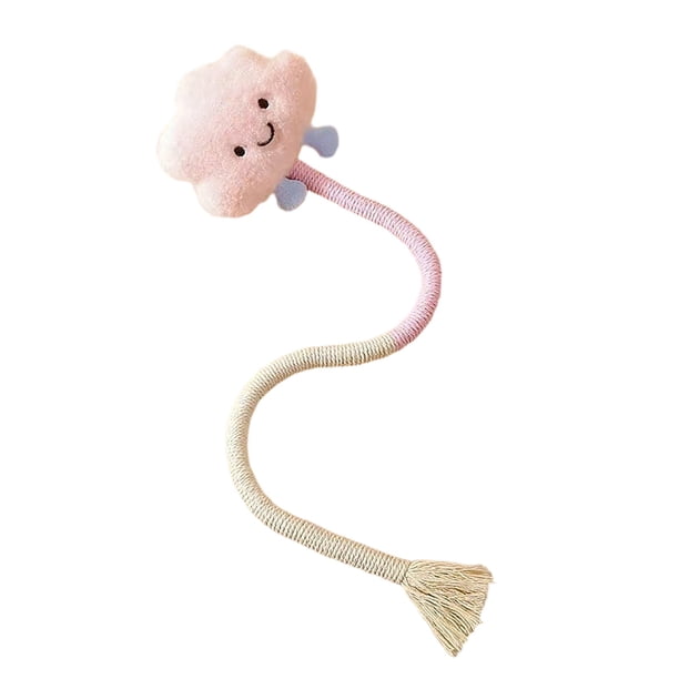 Juguete interactivo para morder para gatos, para la salud dental, cuerda para morder, mordedor de entrenamiento, juego con texturas naturales