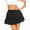 Black, variant on Avidlove Flowy Mini Skirt for Women White Ruffle Skater Skirts Casual High Waist Flared Short Lingerie Skirt
