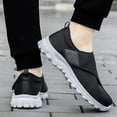 thumbnail image 5 of Leisure sports Velcro elderly shoes with wide and swollen feet for middle-aged and elderly men and women, soft soled walking shoes, 5 of 13