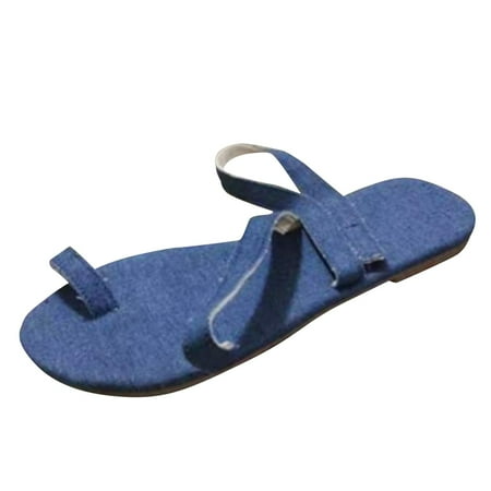 

Youmylove Large Size Strappy Sandals Women In Flat Bottomed Sandals Comfortable Lightweight Versatile Summer Comfy Beach Outdoor Walking Footwear