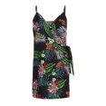 thumbnail image 4 of Vestido estampado delgado con temperamento en la cintura y tirantes sexy de verano para mujer Pompotops  qyievc751, 4 of 9