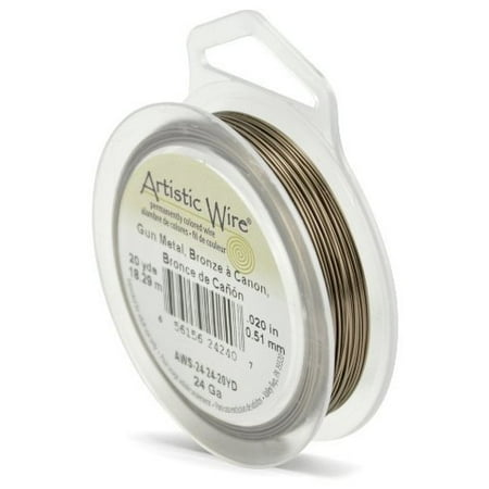 Brass Twisted Wire - Artistic Wire 24-Gauge Antique Brass, 20-Yards
