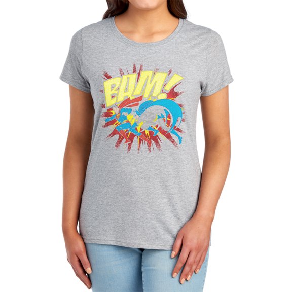 DC Bam Women's T Shirt, Athletic Heather, Small