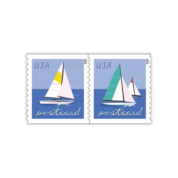 Sellos postales del Servicio Postal de los Estados Unidos, veleros, 100 unidades