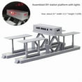 thumbnail image 2 of Trousse d'Éclairage de Gare 3C Certifiée pour 15 à 35 Ans - Comprend une Grande Plateforme, des Rails, des Poteaux, un Abri et un Train / Matériau Durable pour un Jeu de Rôle Immersif de Simulation de Train / Jouet Essentiel, 2 of 5