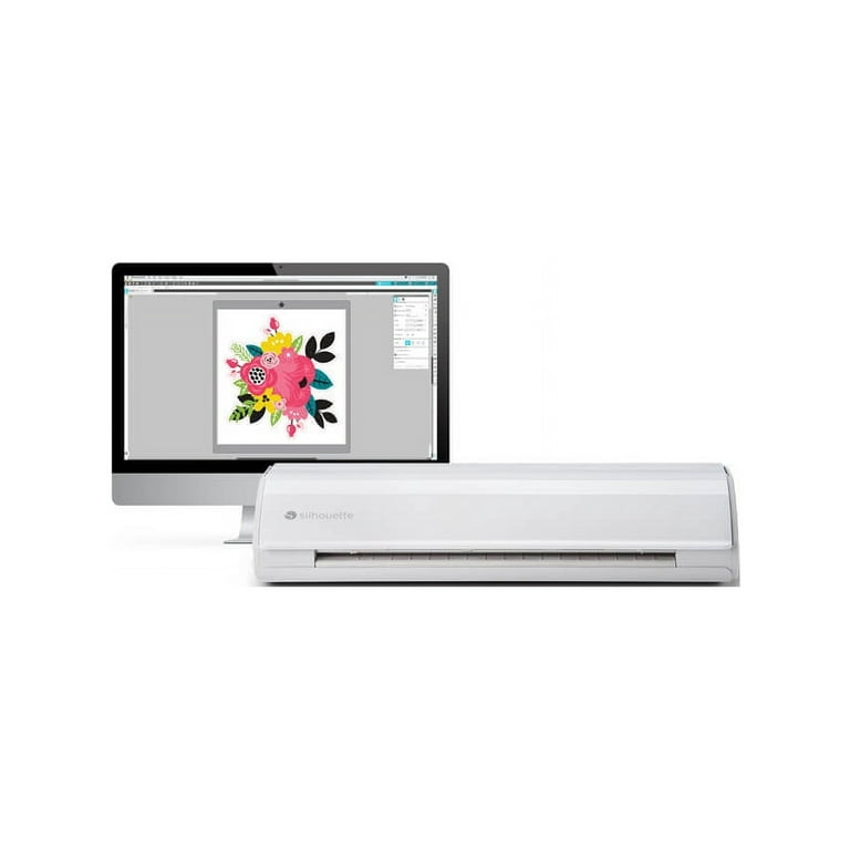 Silhouette Cameo 4 with Bluetooth, 12x12 Cutting Mat, Autoblade, 100  Designs and Silhouette Studio Software - White