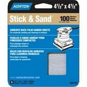 Norton 4.5X4.5 Stick&Sand Sheet 100 5452