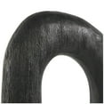 thumbnail image 5 of 20", 18"H Black Mango Wood Cutout Oval Abstract Sculpture, by DecMode (2 Count), 5 of 9
