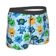 thumbnail image 3 of Kll Cartoon Monster Men'S Cotton Boxer Briefs Underwear-X-Large, 3 of 9