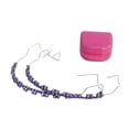 thumbnail image 2 of Accesorios de práctica de decoración temporal Cadena de tirantes de moda DIY Decorativo con violeta, 2 of 9