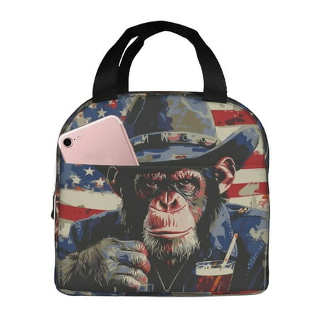 Insulated Lunch Bag for Women Men - Cool Chimp with Drink Leakproof Cooler Lunch Box for Women Men  Lunch Tote Bags for Work School Picnic Travel