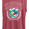 thumbnail image 3 of The Smurfs - Smurfs Collegiate - Women's Short Sleeve Graphic T-Shirt, 3 of 5