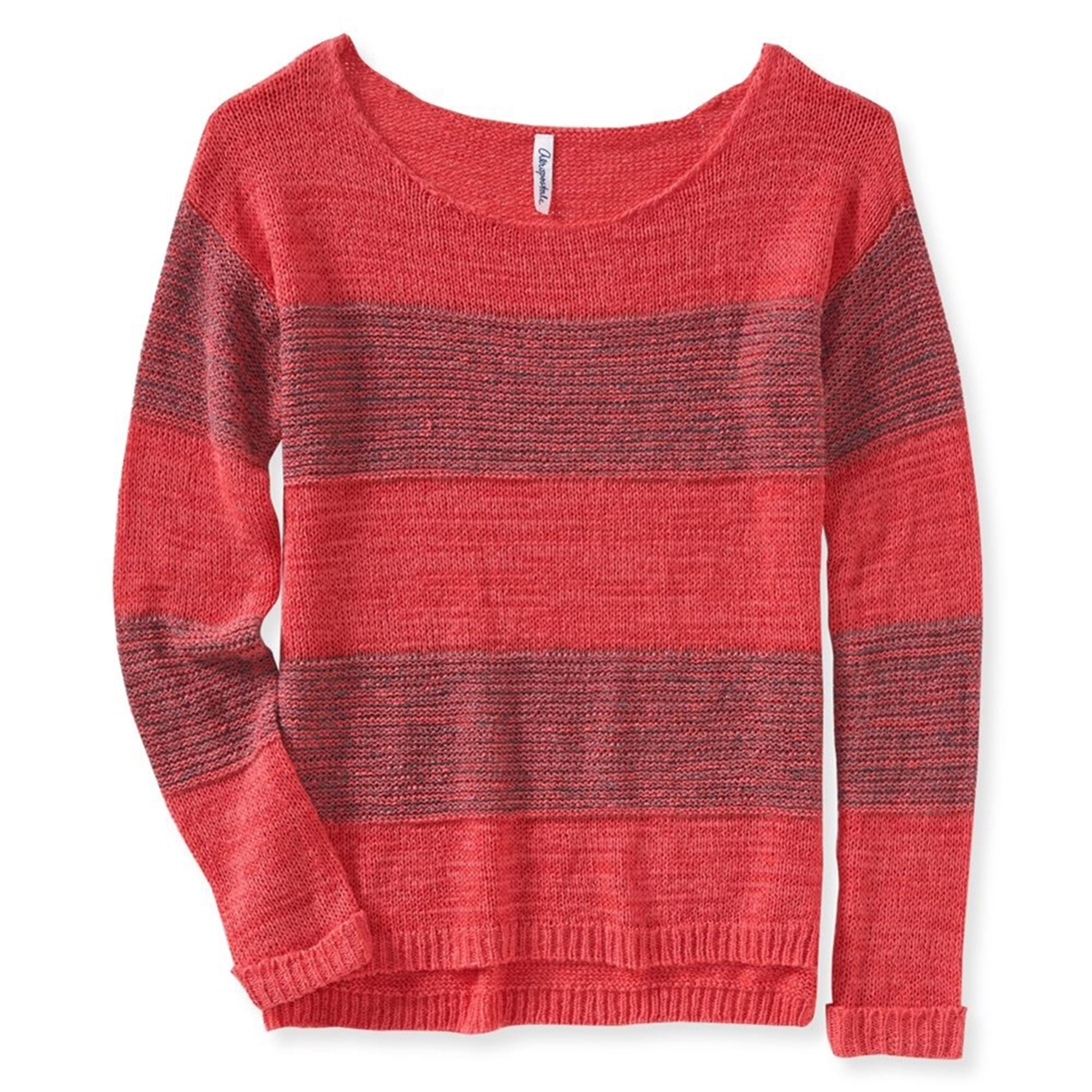 Aeropostale Womens Rugby Stripe Knit Sweater
