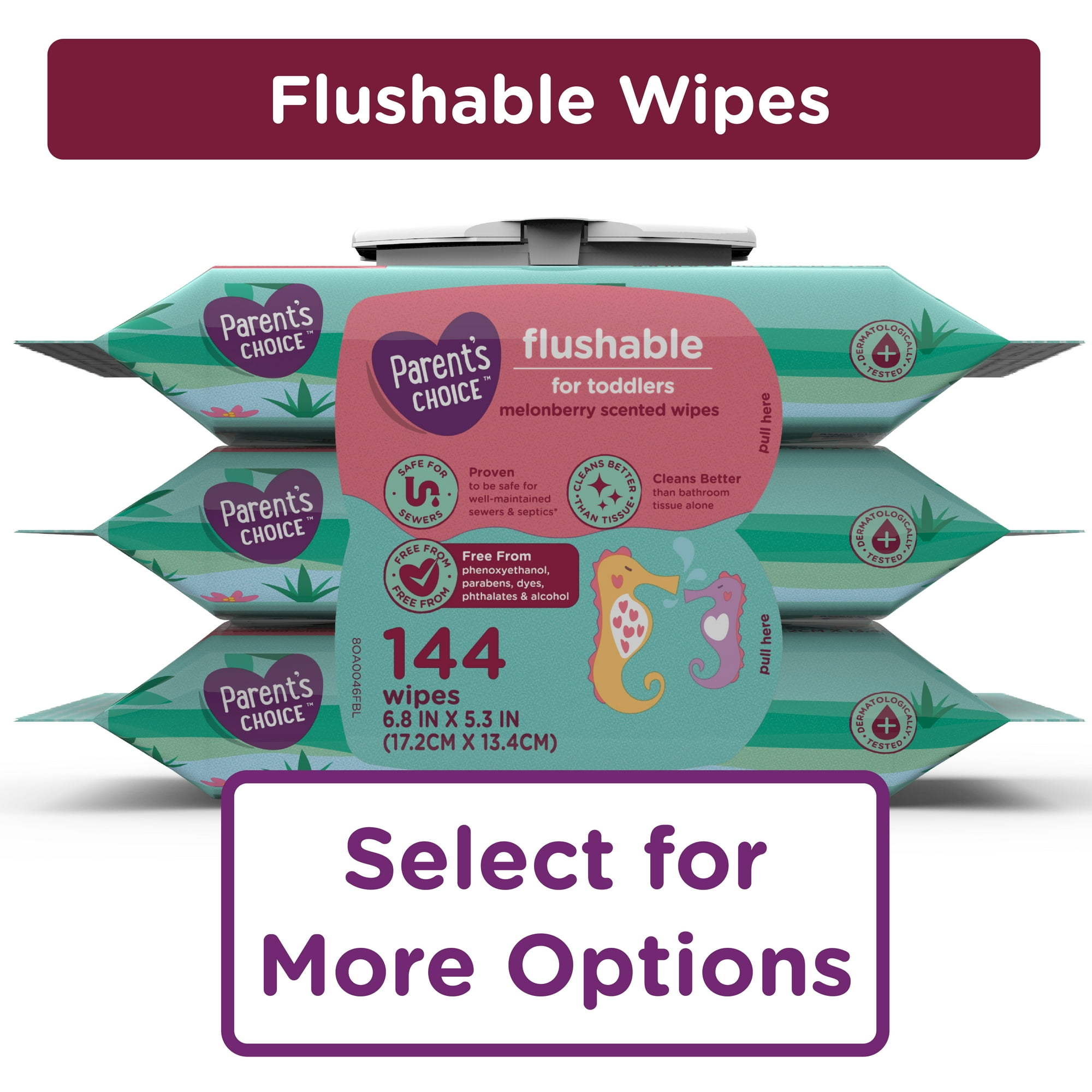 Parent's Choice Flushable Wipes for Toddlers