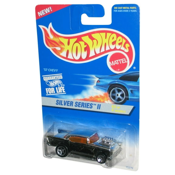 Hot Wheels Silver Series II 3/4 (1995) '57 Chevy Toy Car #422