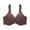 Coffee, variant on LYEAA Plus Size Bras Underwire Push Up Bras Front Closure Adjustable Strap Bras Lift Shape Bralette Soild Lace Breathable Soft Bras Comfortable Everyday Bras T-Shirt Bras for Women Beige