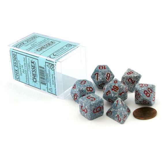 Chessex Polyhedral 7-Die Dice Set - Speckled Air #25300