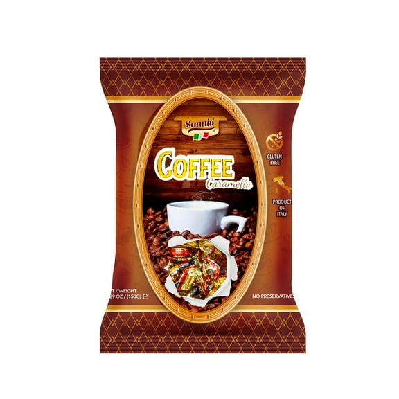 Sanniti Italian Hard Candy, Coffee Caramelle, 5.29oz