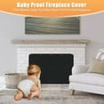 thumbnail image 5 of Magnet Fireplace Cover, Fireproof Fireplace Draft Blocker, Fireplace Blanket for Heat Loss, Fireplace Cold Air Blocker, Black(36" W x 24" H), 5 of 12
