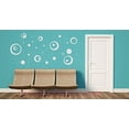thumbnail image 3 of Wall Vinyl Sticker Decal Circles Rings and Dots Shapes, 30-Piece, Light Gray, 3 of 6