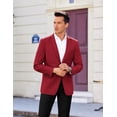 thumbnail image 2 of COOFANDY Mens Blazer Casual Sport Coat Regular Fit Two Buttons Lightweight Suit Jacket, 2 of 6