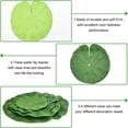 thumbnail image 3 of BUZIFU 8Pcs 4 Size Artificial Lotus Leaves Floating Foam Lotus Leaves Foliage Pond Decor Artificial Floating Plants Lily Pads with Fishing Line for Ponds Pool Aquarium Fish Tank Landscape Decorations, 3 of 7
