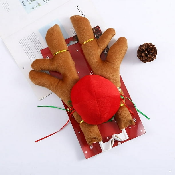 Puntoco Lindo juego de decoración navideña para exterior de coche con forma de reno Liquidación de adornos de decoración interior y exterior en Navidad