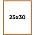 thumbnail image 2 of 25x30 Honey Brown Real Wood Picture Frame Width 0.75 inches | Interior Frame Depth 0.5 inches |, 2 of 8