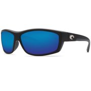 Costa Del Mar Saltbreak Blue Mirror W580 Polarized Wrap Men's Sunglasses BK 11 OBMGLP