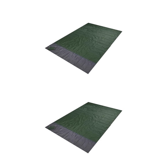 Eigraketly Estera de playa plegable Manta para exteriores sin arena Cojín de bolsillo con cremallera con estacas Type6 NO6