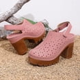 thumbnail image 7 of Bkhluea Women Cutout Platform Block Heel Sandals Comfortable Footwear For Party Daily Casual Outdoor Activities, 7 of 7