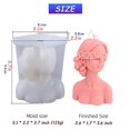 thumbnail image 3 of 3d Blindfolded Girl Candle Molds Silicone Diy Candles Making Craft Mould, 3 of 5