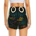 thumbnail image 2 of Rocae Owl with Mandala for Women's Athletic Shorts Quick Dry Workout Hiking Shorts With Pockets for Running, Yoga, Gym, Sports Medium, 2 of 9