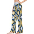 thumbnail image 2 of Women's Ethnic Boho Aztec Mandala Pajama Pants, Casual Pajama Bottoms Lounge Pants Wide Leg, 2 of 7