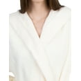 thumbnail image 3 of TowelSelections Women's Robe Soft Plush Fleece Hooded Spa Bathrobe Medium/Large Ivory, 3 of 6