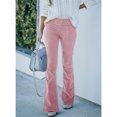 thumbnail image 1 of Pantalones Ajustados, 2 Bolsillos Pantalones Acampanados Elegantes Color Puro De Moda Para El Otoño ANGGREK No, 1 of 6
