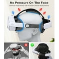 thumbnail image 2 of QQV Head Strap for Meta Quest 3/3S/Quest 2,VR Accessories Strap with Double Knobs Adjustable Elite Strap, 2 of 7