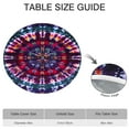 thumbnail image 6 of Colorful Tie Dye Pattern Round Fitted Tablecloth with Elastic Edge,Dining Table Cover Waterproof,Outdoor Round Tablecloth for Camping,Dining,Indoor and Outdoor, 6 of 7