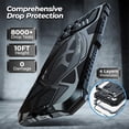 thumbnail image 5 of LUPHIE For iPhone 16 Pro Max Case Sports Car Design Shockproof Metal+TPU Phone Cover with Screen Pro, 5 of 5