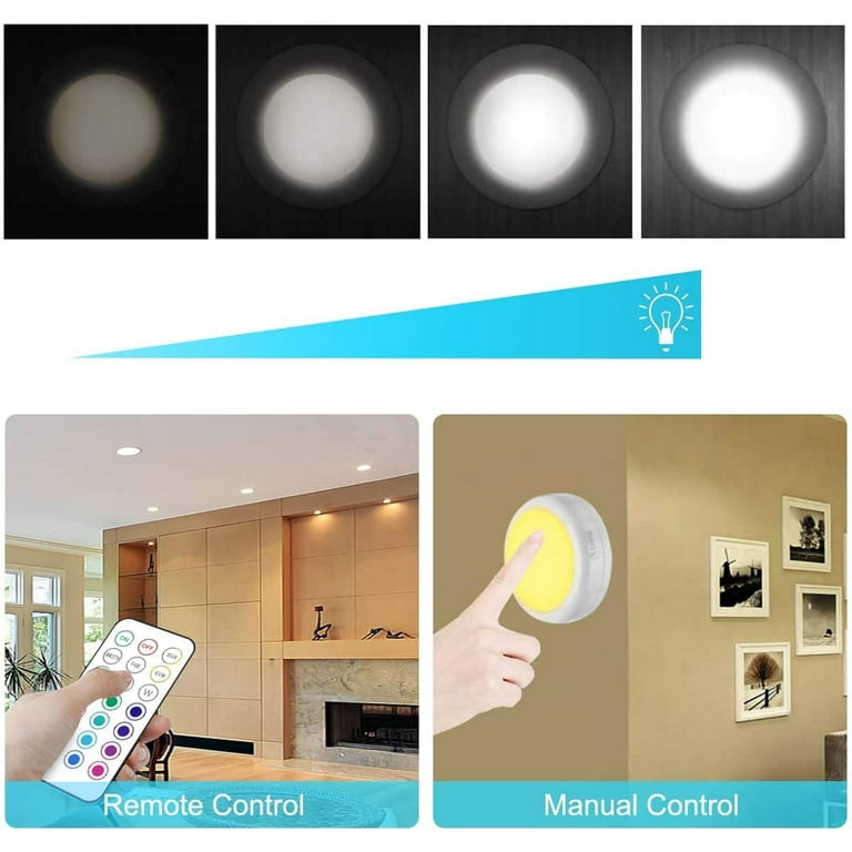 Led Smart Wireless Remote Control Cabinet Light Dimmable Night