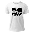 thumbnail image 4 of VBARHMQRT Padded Football Shirt Men's Print Theme T Shirt Printed Solid Color Short Sleeve Top White, 4 of 4