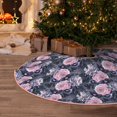 thumbnail image 5 of Rateoe Flowers Pattern Christmas Tree Skirt with Ties , Christmas Tree Decorations, Farmhouse Christmas Decor Xmas Holiday Decorations-48", 5 of 6