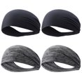 thumbnail image 1 of 4 diademas deportivas elásticas absorbentes para el sudor, diadema refrescante suave para mujeres y hombres, 1 of 9