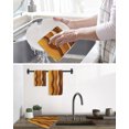 thumbnail image 5 of Burnt Orange Ombre Kitchen Dish Towels for Drying Dishes Set of 2, Abstract Art Moire Ocean Waves Waffle Weave Microfiber Hand Tea Bathroom Towels Quick Dry & Absorbent Towel 15.7x23.6, 5 of 7