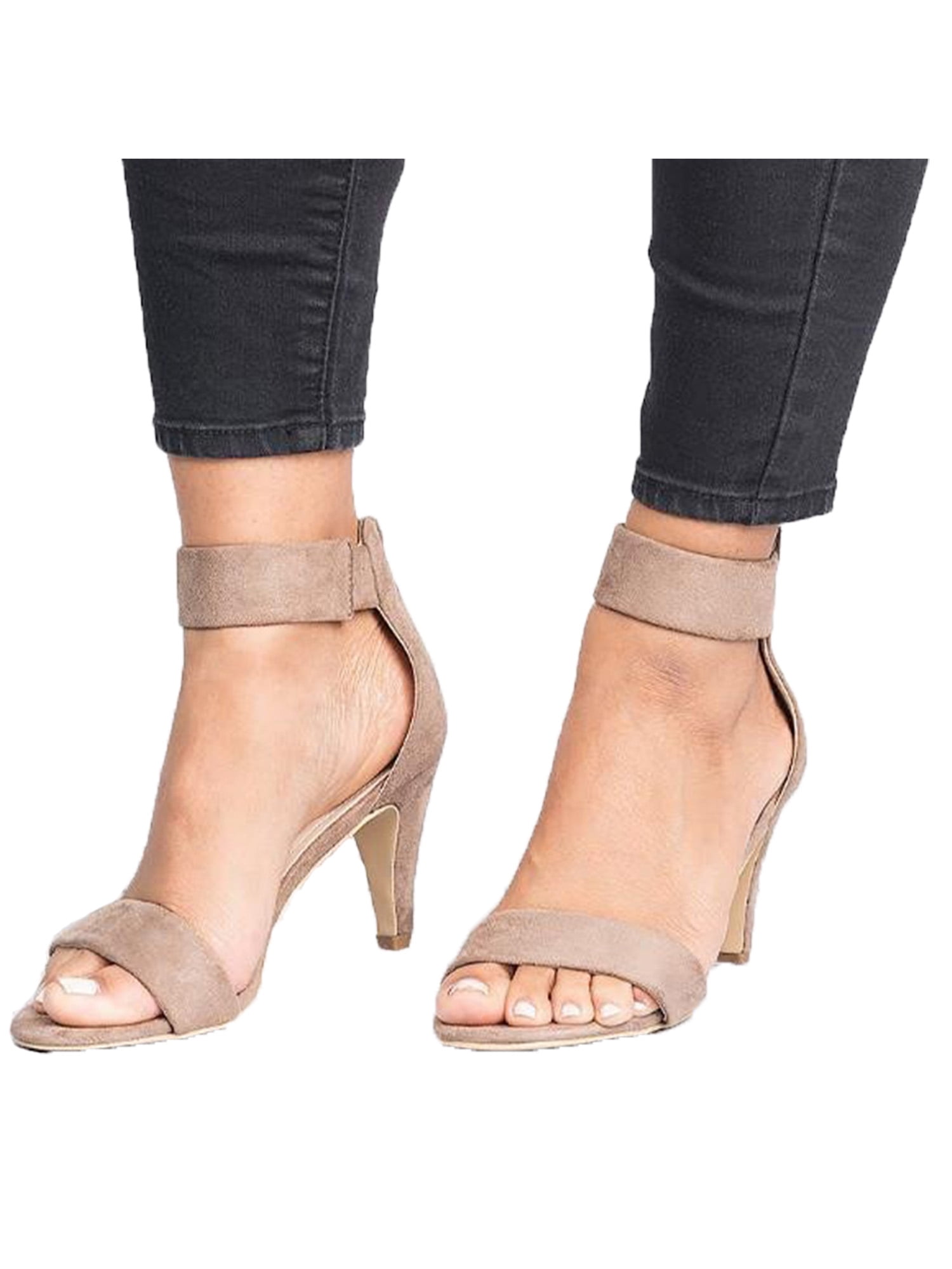 Fashion Women's Platform Pumps Ankle Strap Sandals High Heels Slingback Shoes Sz 