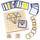 thumbnail image 1 of Juguetes de tablero geométrico de madera, tablero geométrico Montessori juguetes de rompecabezas de madera para niños y adultos para inspirar la imaginación y la creatividad Zhivalor LL-2059, 1 of 4